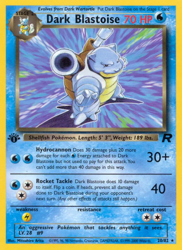 Dark Blastoise — Team Rocket — Pokémon