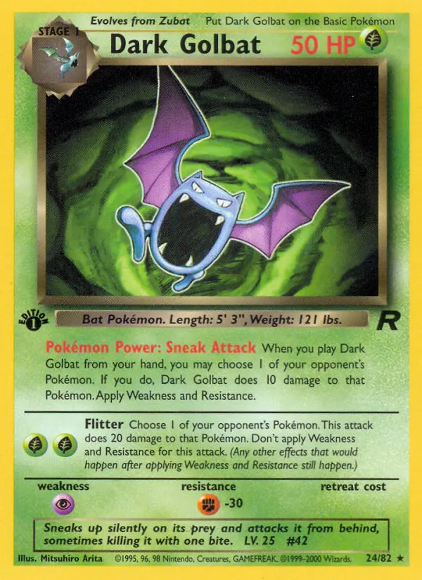Dark Golbat — Team Rocket — Pokémon