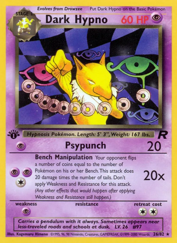 Dark Hypno — Team Rocket — Pokémon