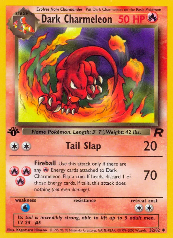 Dark Charmeleon — Team Rocket — Pokémon