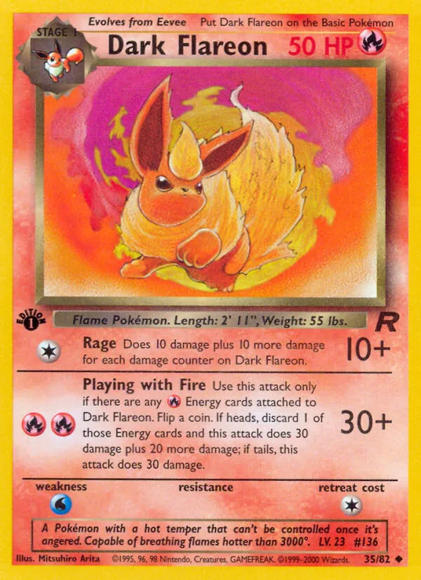 Pyroli obscur — Team Rocket — Pokémon