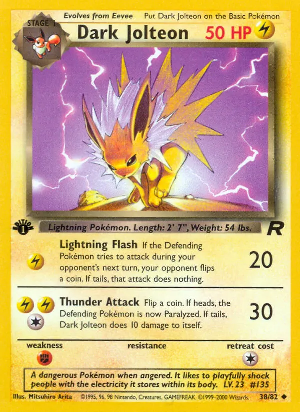 Dark Jolteon — Team Rocket — Pokémon
