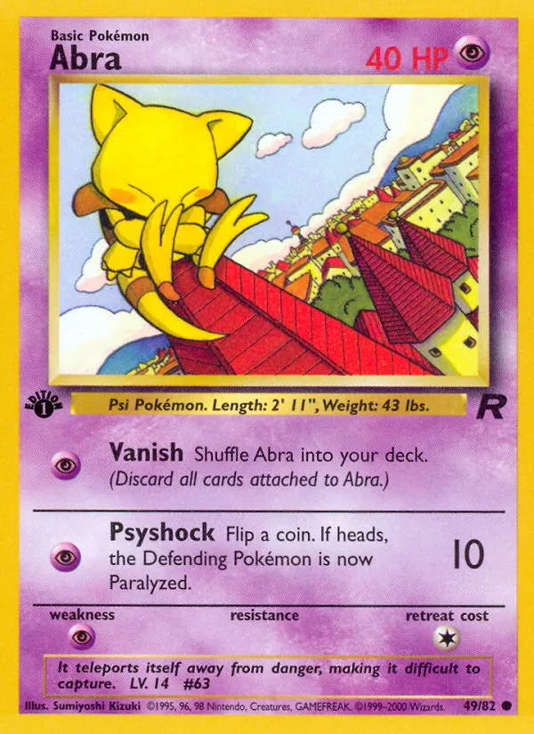 Abra — Team Rocket — Pokemon