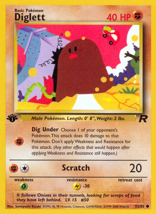Diglett — Team Rocket — Pokémon