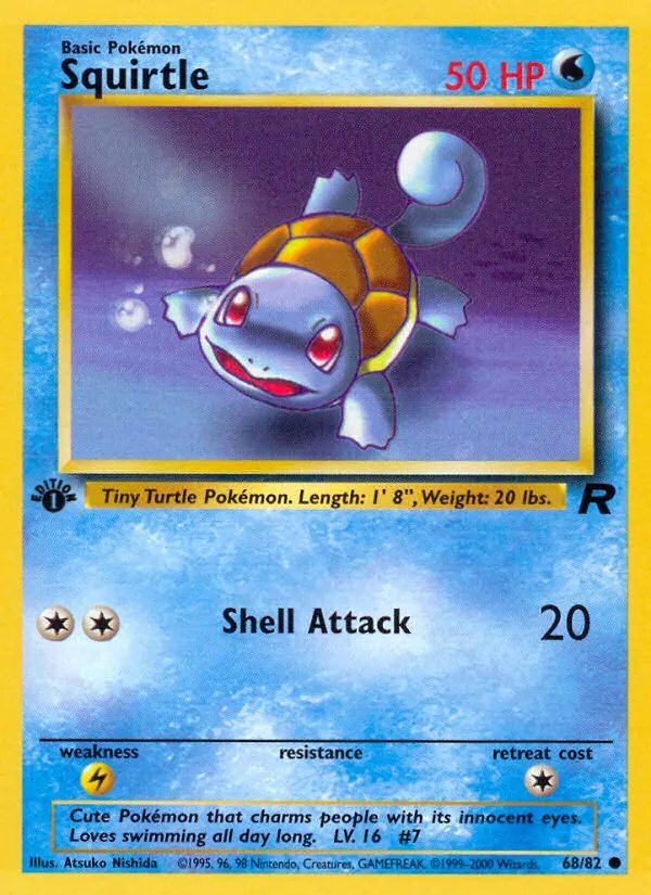 Squirtle — Team Rocket — Pokemon