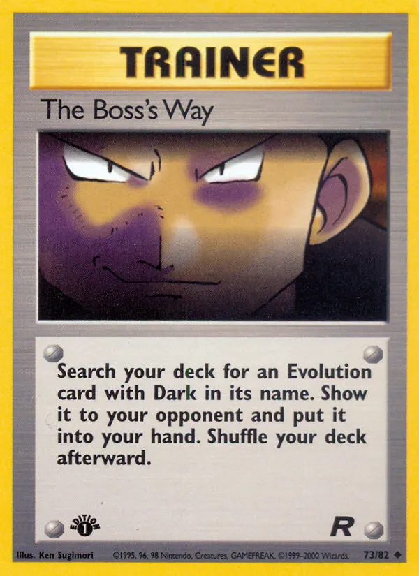 The Boss's Way — Team Rocket — Pokémon
