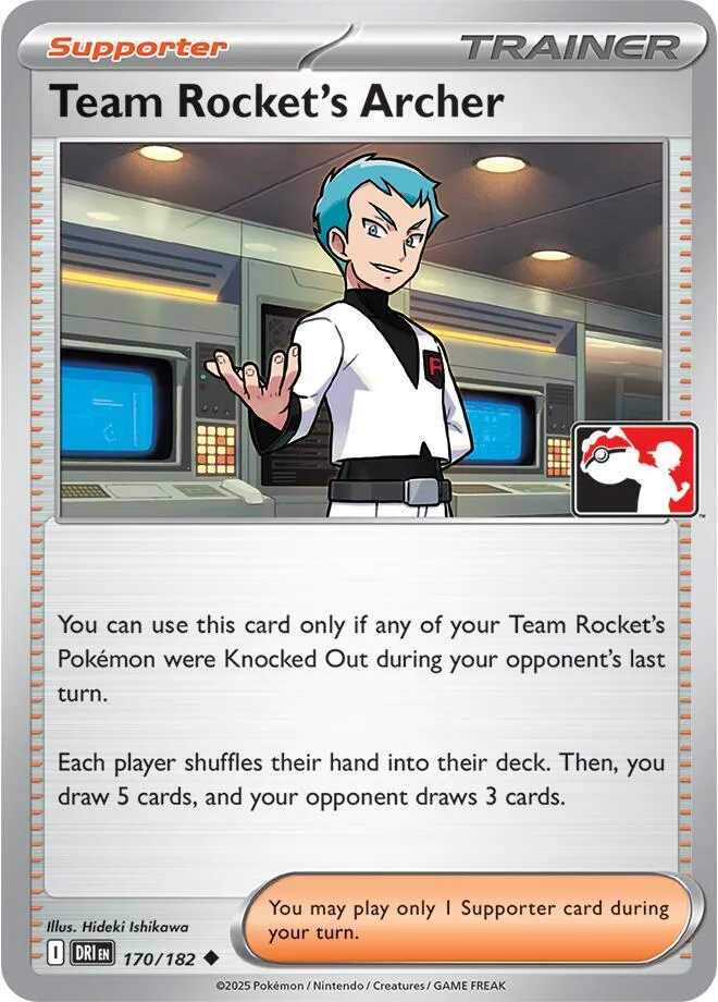 Team Rocket's Archer — Prize Pack Series Cards — Pokemon