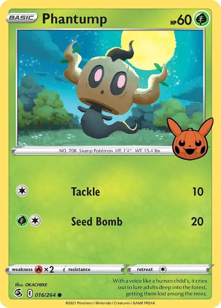 Phantump — Trick or Trade BOOster Bundle — Pokémon