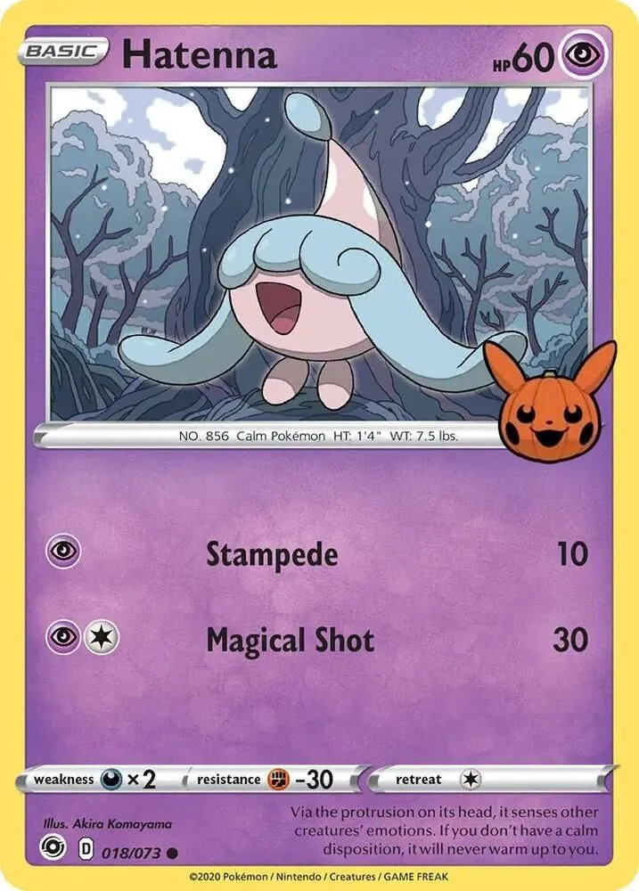 Hatenna — Trick or Trade BOOster Bundle — Pokémon