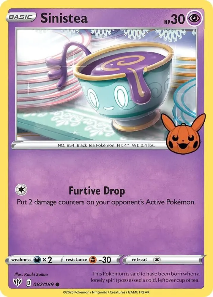 Sinistea — Trick or Trade BOOster Bundle — Pokémon