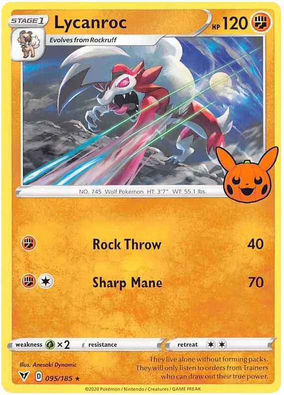 Lycanroc — Trick or Trade BOOster Bundle 2023 — Pokémon