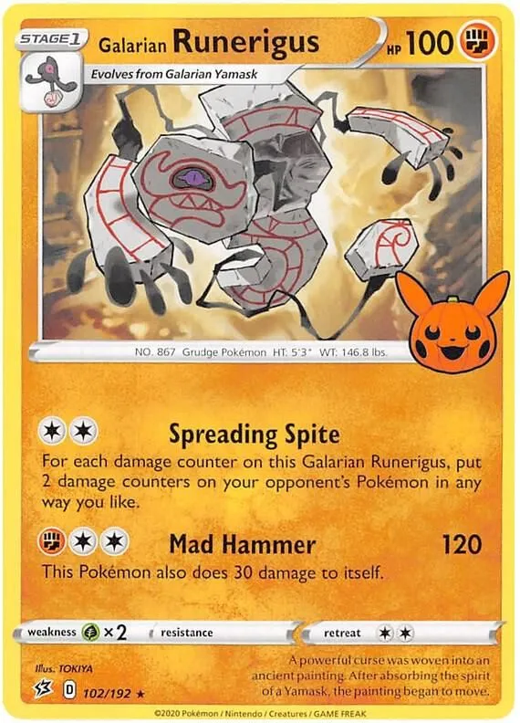 Galarian Runerigus — Trick or Trade BOOster Bundle 2023 — Pokémon