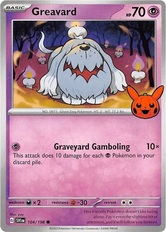 Greavard — Trick or Trade BOOster Bundle 2023 — Pokémon
