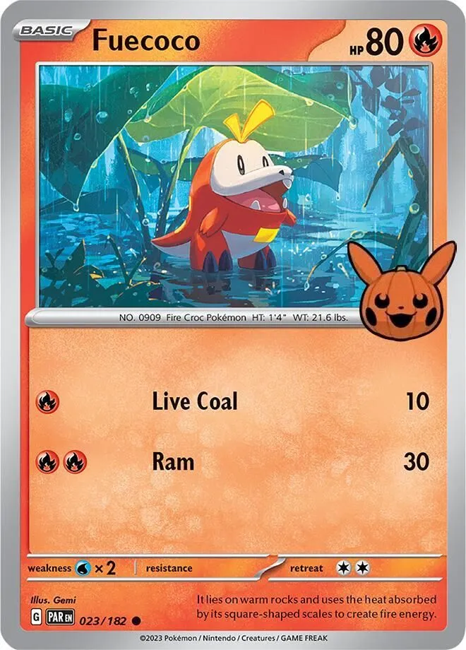Fuecoco — Trick or Trade BOOster Bundle 2024 — Pokémon
