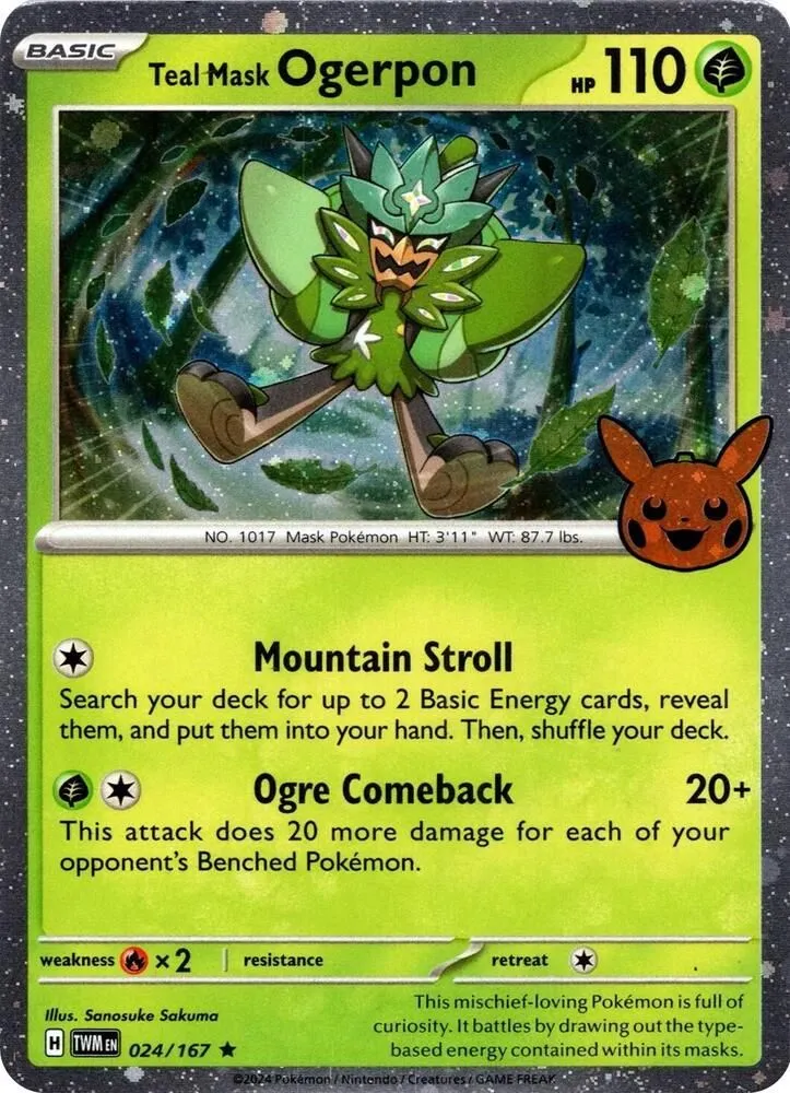 Teal Mask Ogerpon — Trick or Trade BOOster Bundle 2024 — Pokémon