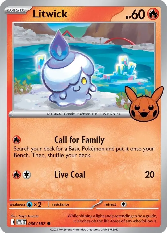 Litwick — Trick or Trade BOOster Bundle 2024 — Pokémon
