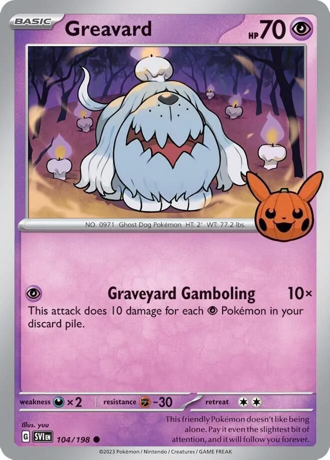 Greavard — Trick or Trade BOOster Bundle 2024 — Pokémon