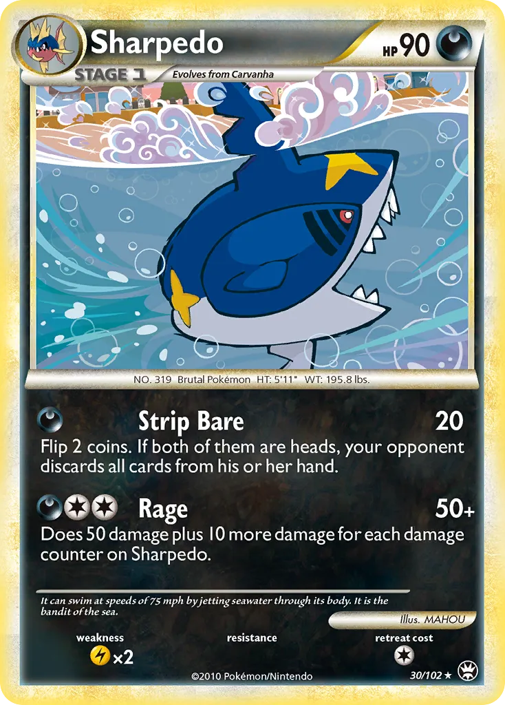 Sharpedo — Triumphant — Pokemon