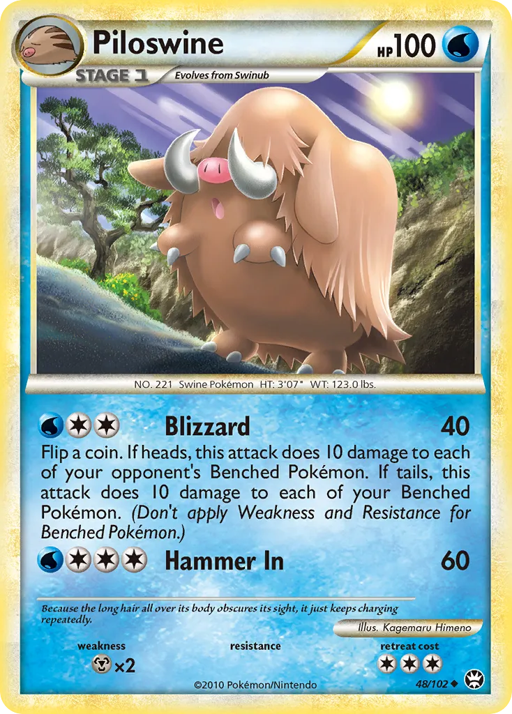 Piloswine — Triumphant — Pokémon