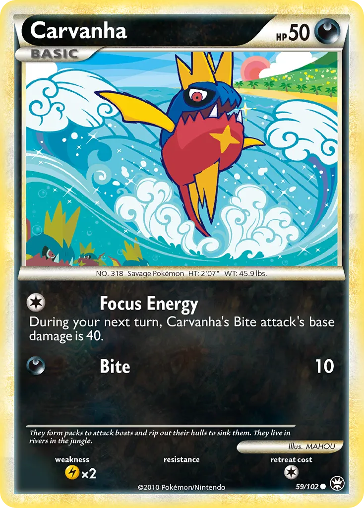 Carvanha — Triumphant — Pokemon