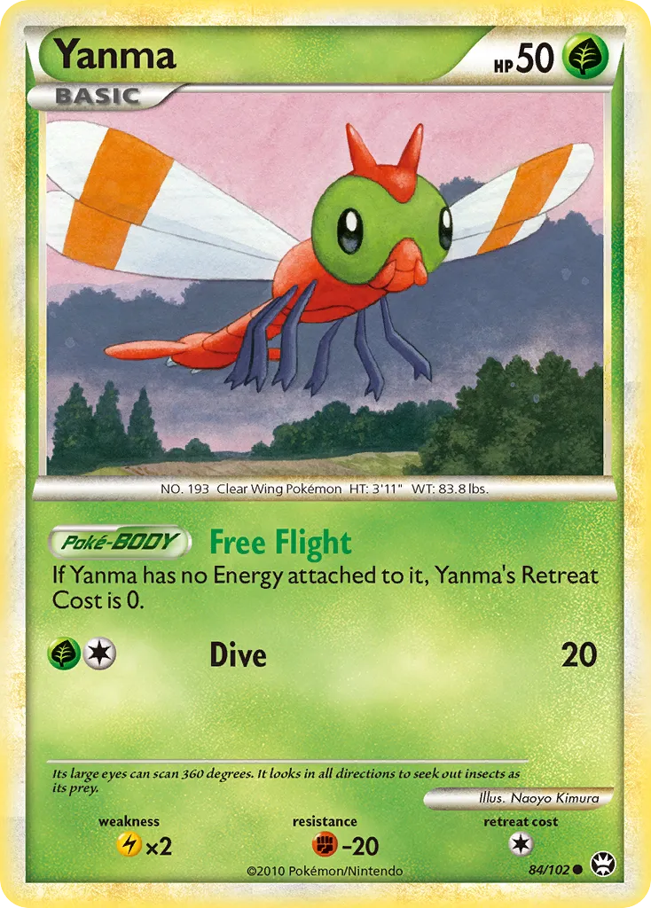 Yanma from Triumphant - Pokemon