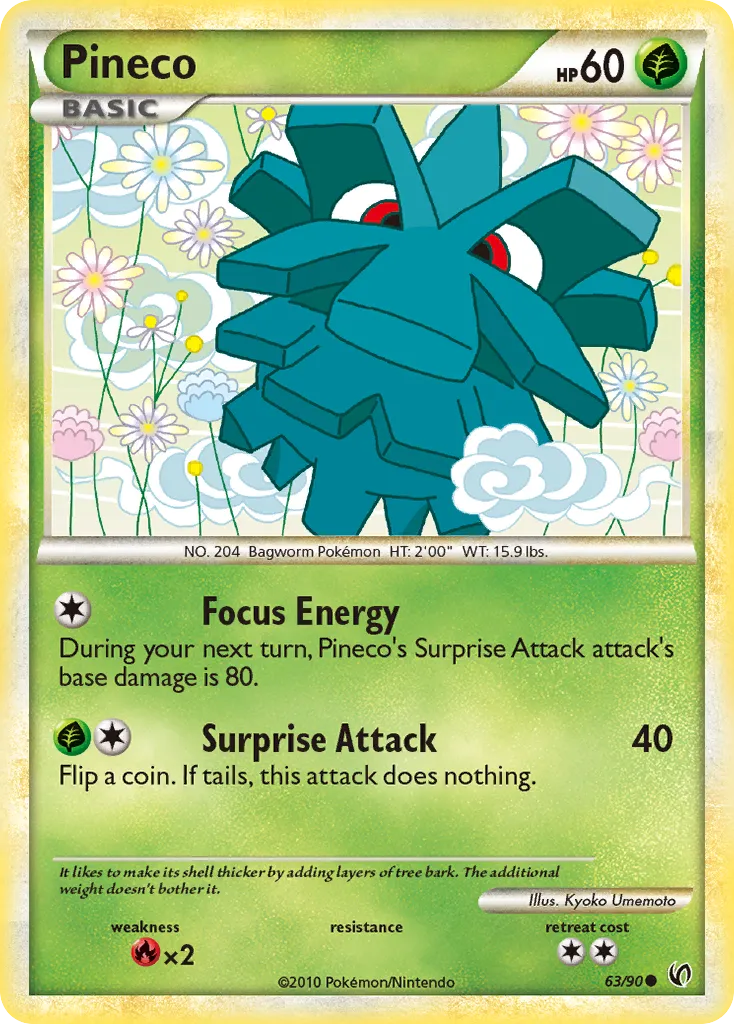 Pineco — Undaunted — Pokemon