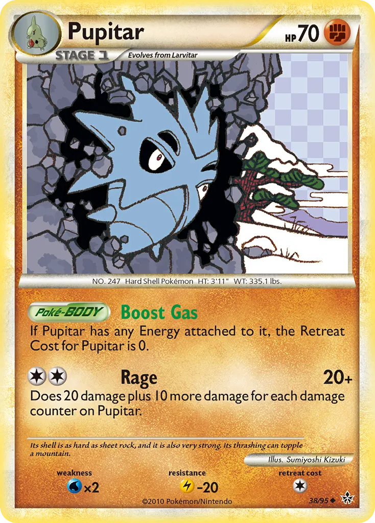 Pupitar — Unleashed — Pokémon