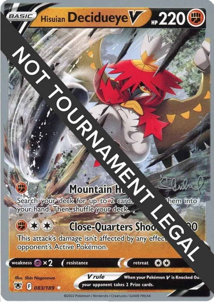 Hisuian Decidueye V — World Championship Decks — Pokemon