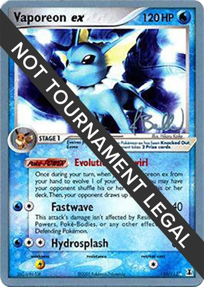 Vaporeon ex — World Championship Decks — Pokemon