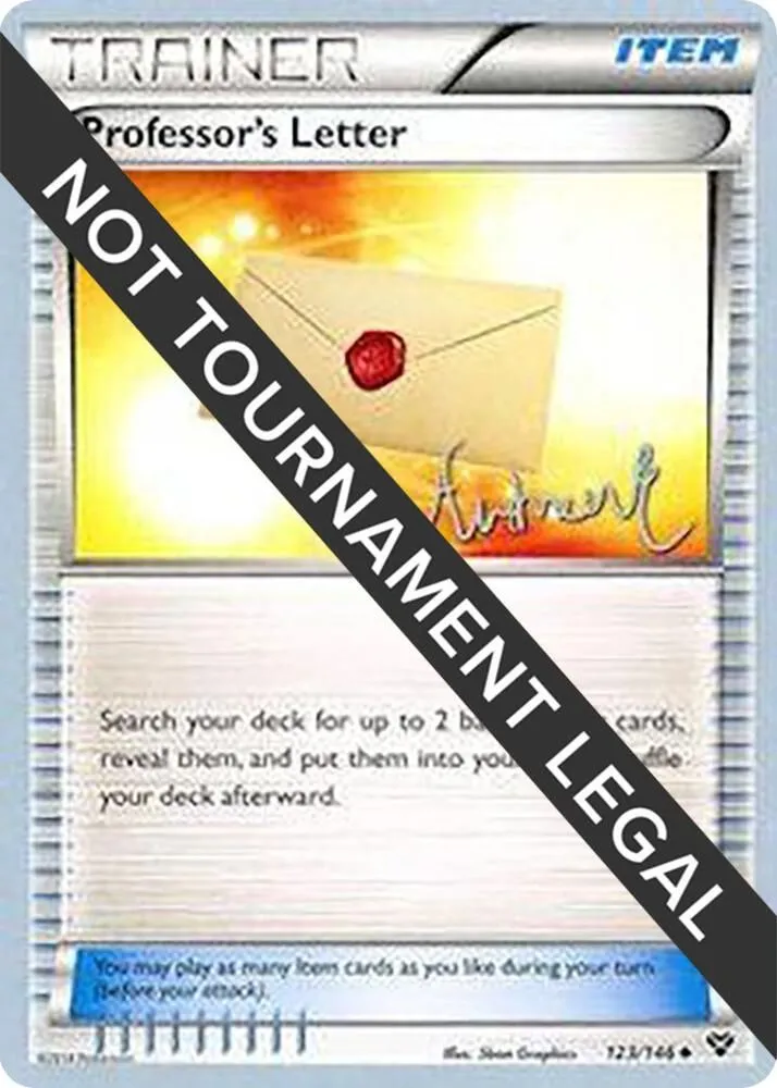 Professor's Letter — World Championship Decks — Pokemon