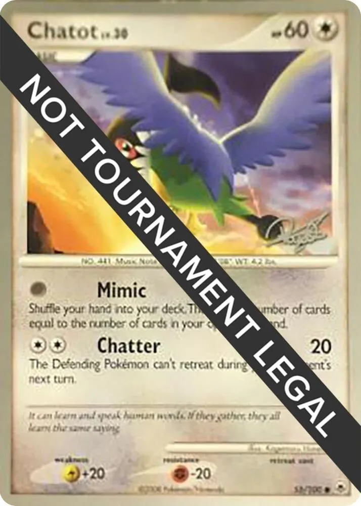 Chatot — World Championship Decks — Pokemon