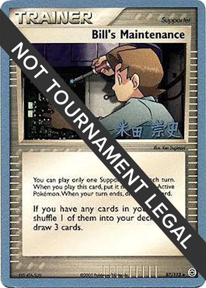 Bill's Maintenance — World Championship Decks — Pokemon