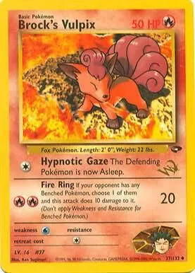 Brock's Vulpix from WoTC Promo - Pokemon