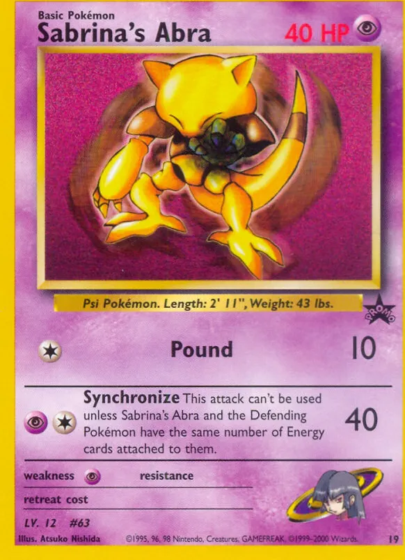 Sabrina's Abra — WoTC Promo — Pokemon