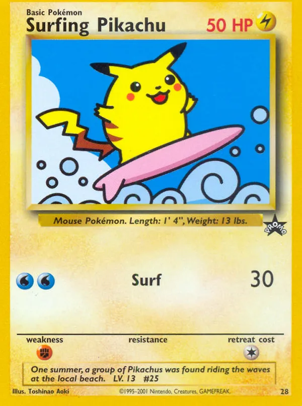 Pikachu surfeur — WoTC Promo — Pokemon