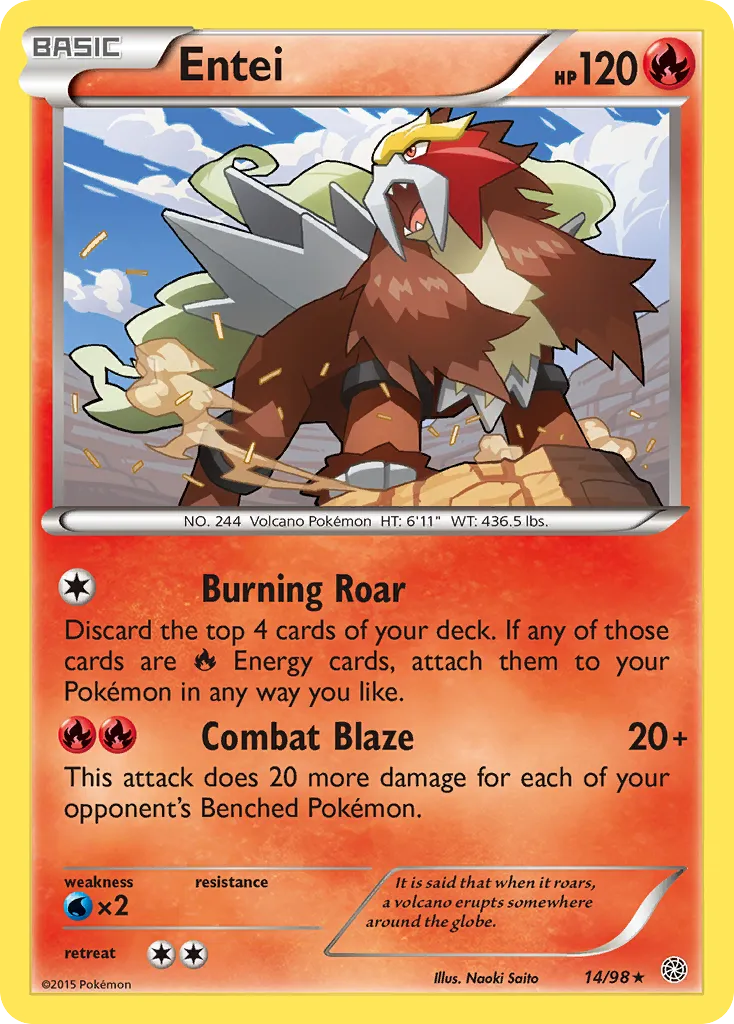 Entei — XY - Ancient Origins — Pokémon