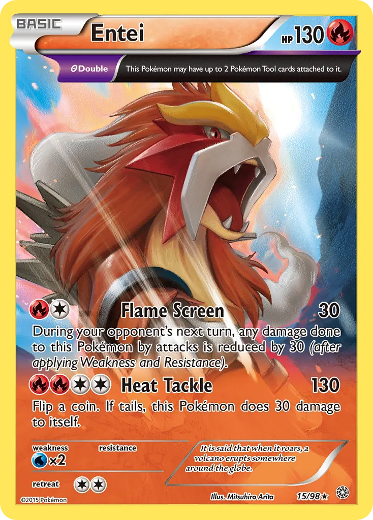 Entei — XY - Ancient Origins — Pokemon