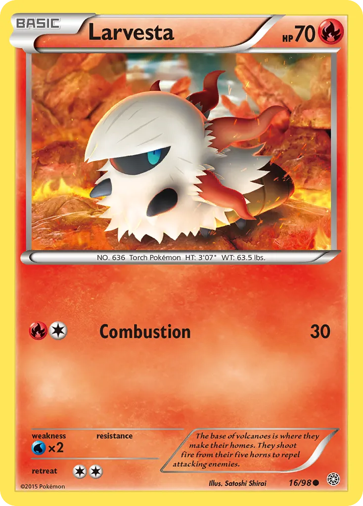 Larvesta — XY - Ancient Origins — Pokémon