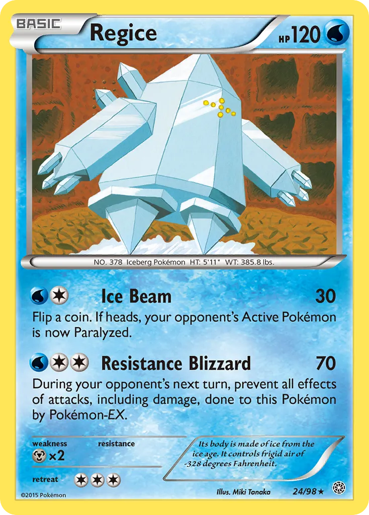Regice — XY - Ancient Origins — Pokémon
