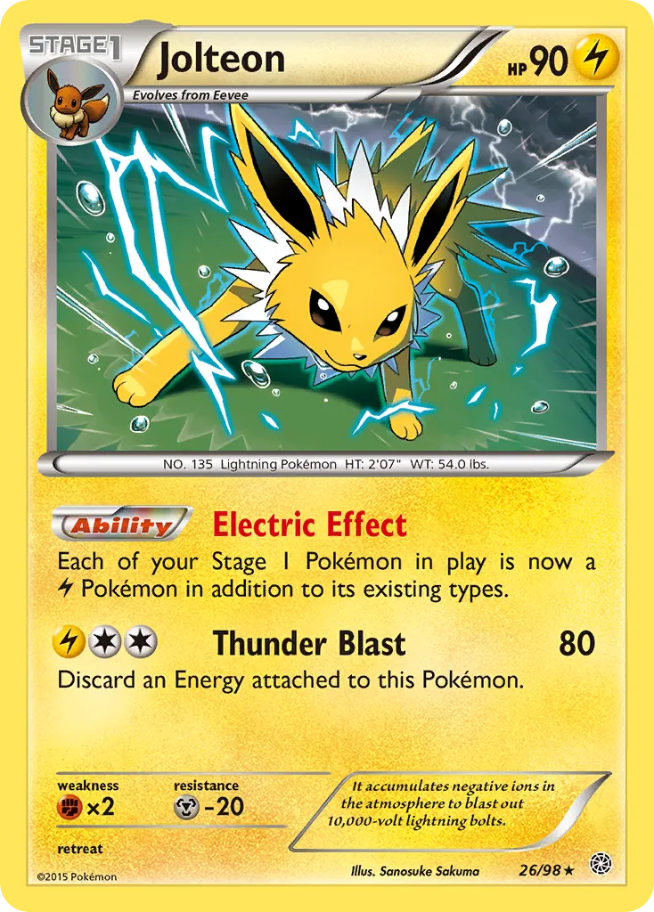 Jolteon — XY - Ancient Origins — Pokemon