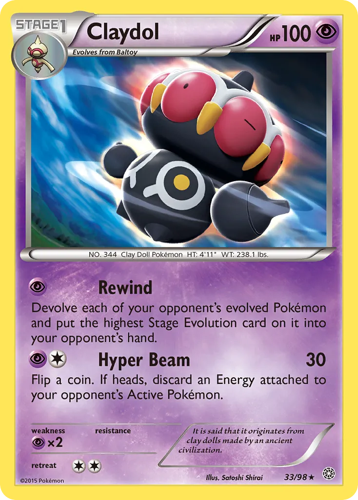 Claydol — XY - Ancient Origins — Pokemon