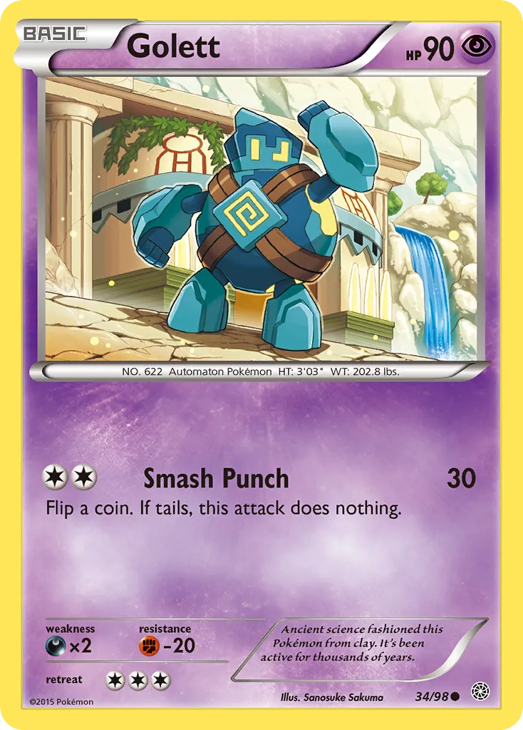 Golett — XY - Ancient Origins — Pokémon