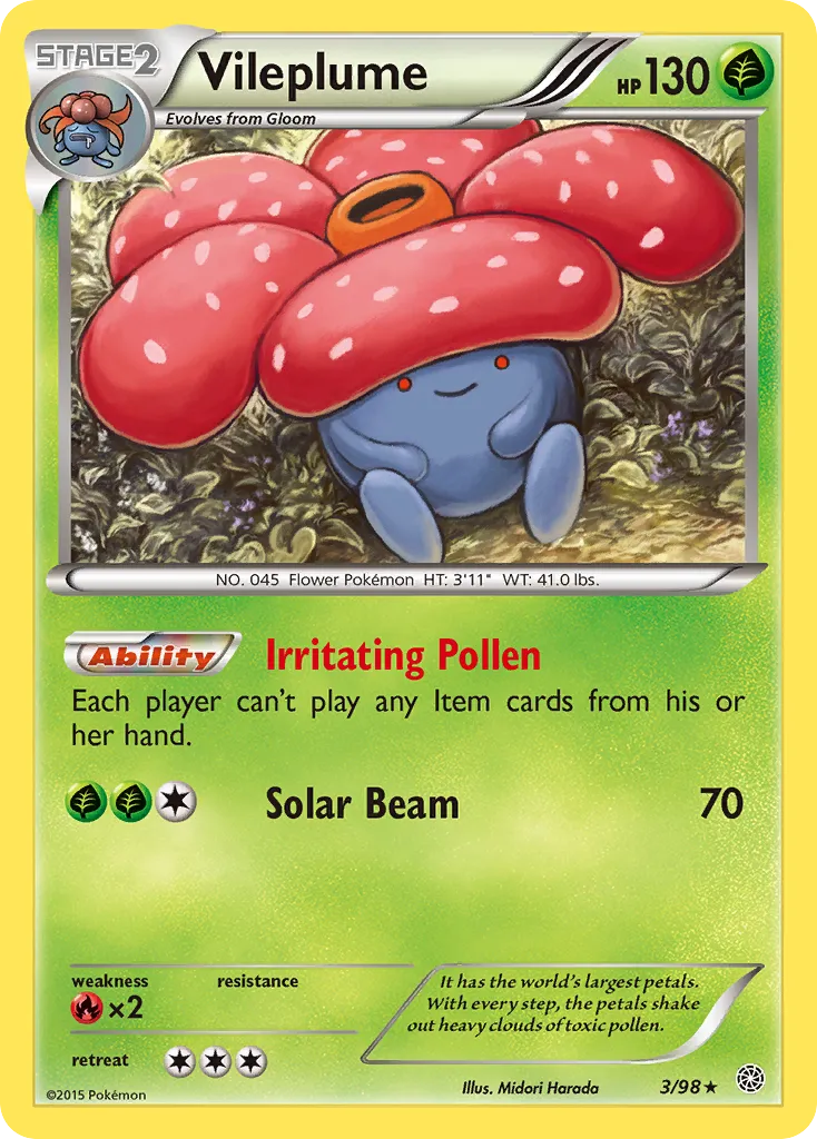 Vileplume — XY - Ancient Origins — Pokémon
