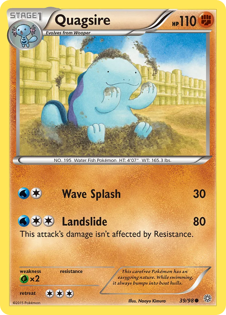 Quagsire — XY - Ancient Origins — Pokemon