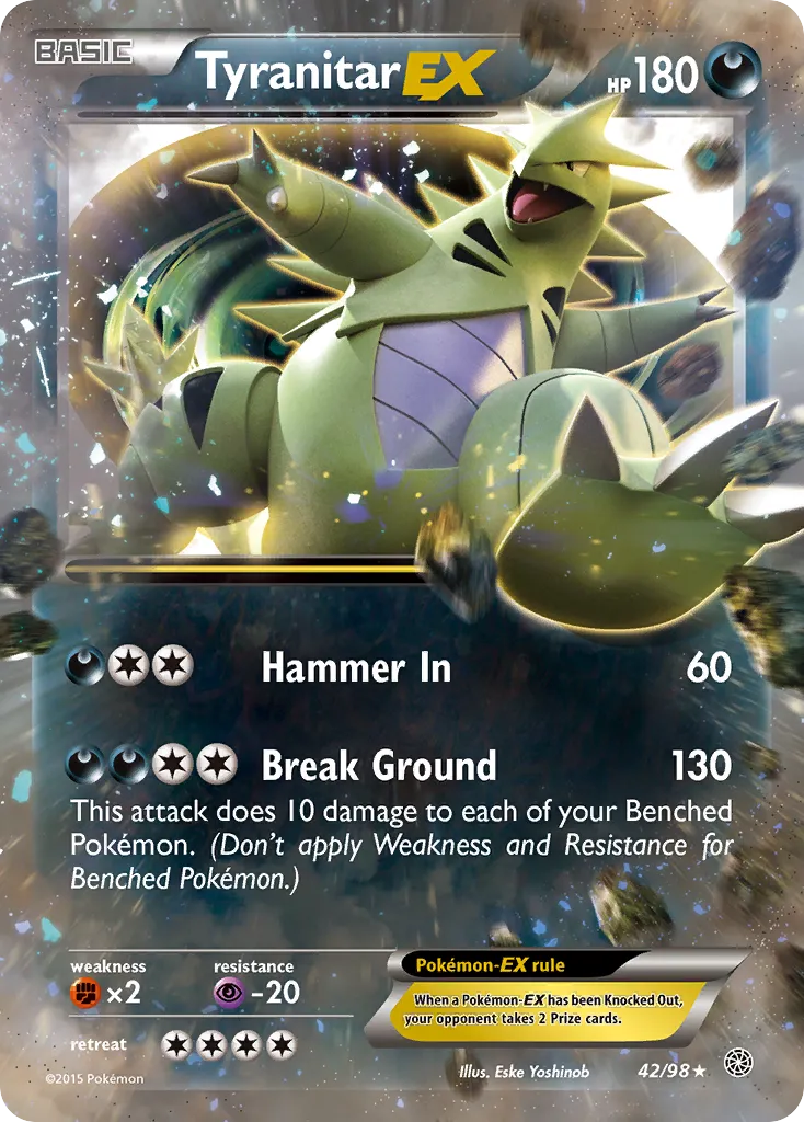 Tyranitar EX — XY - Ancient Origins — Pokemon
