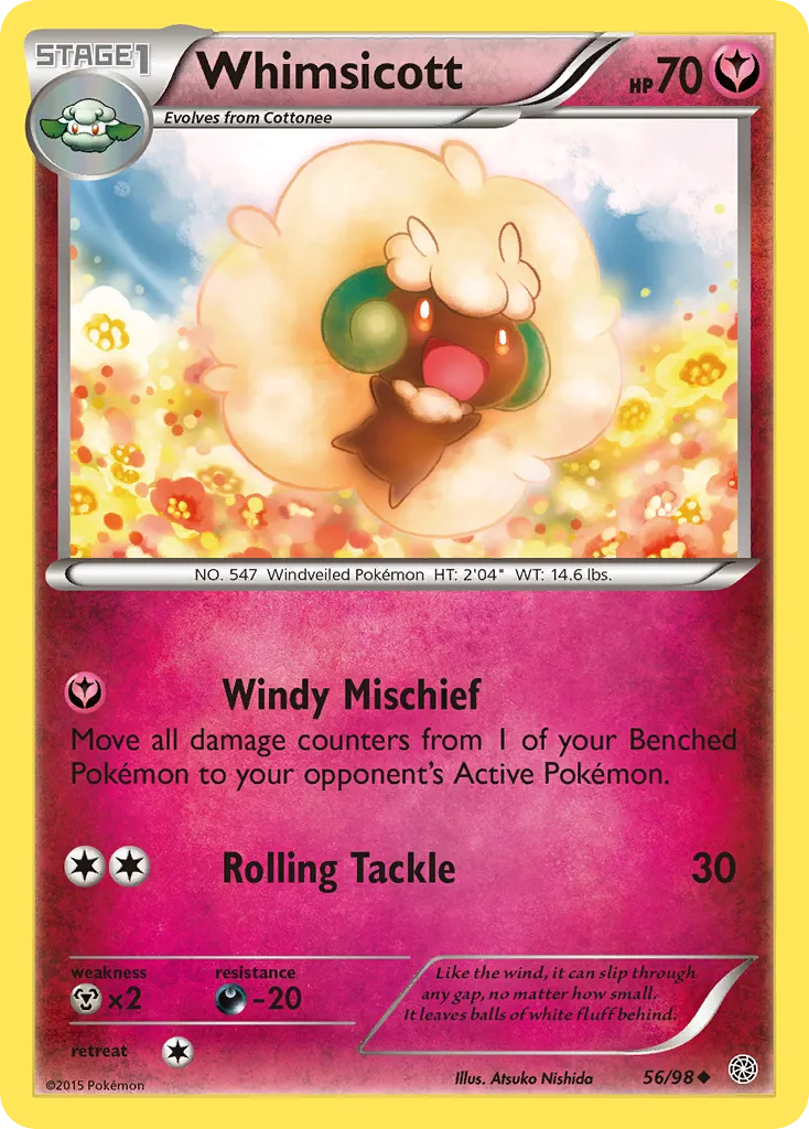 Whimsicott — XY - Ancient Origins — Pokemon