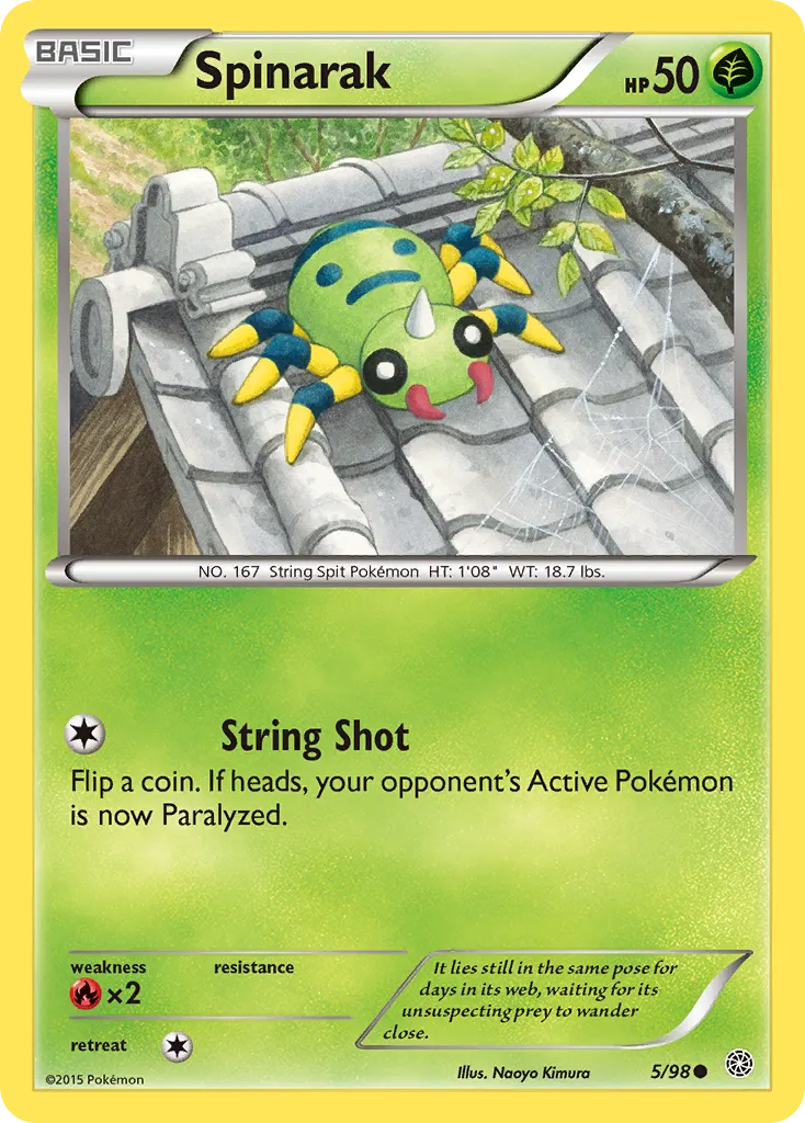 Spinarak — XY - Ancient Origins — Pokémon