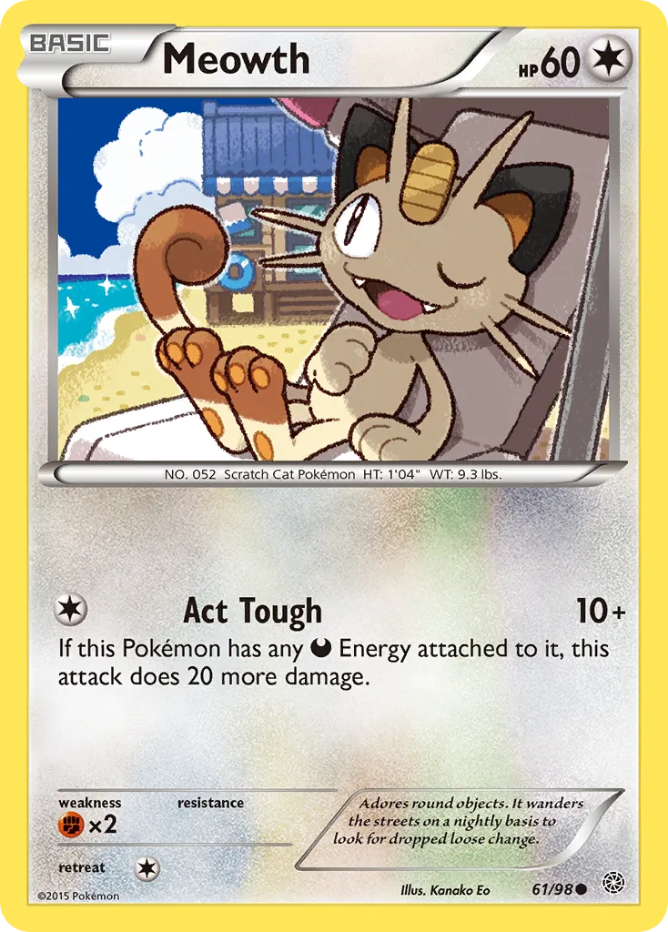Meowth — XY - Ancient Origins — Pokemon