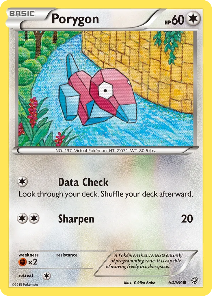 Porygon — XY - Ancient Origins — Pokemon