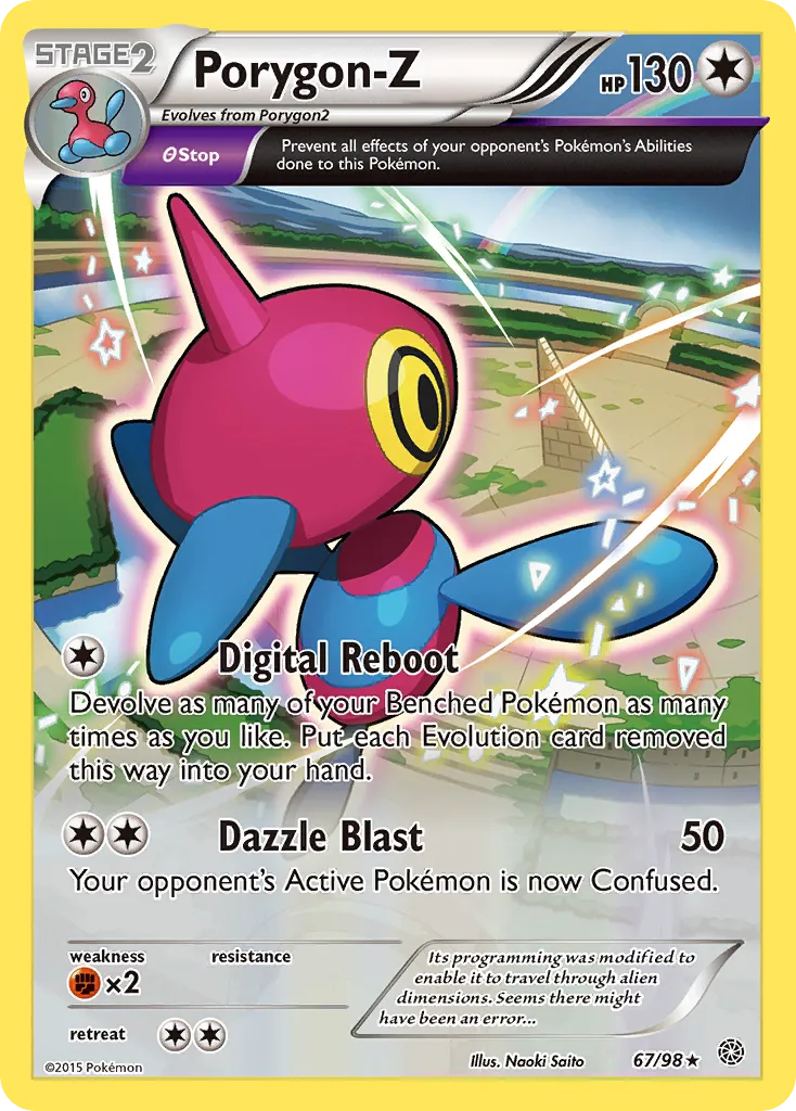 Porygon-Z — XY - Ancient Origins — Pokémon